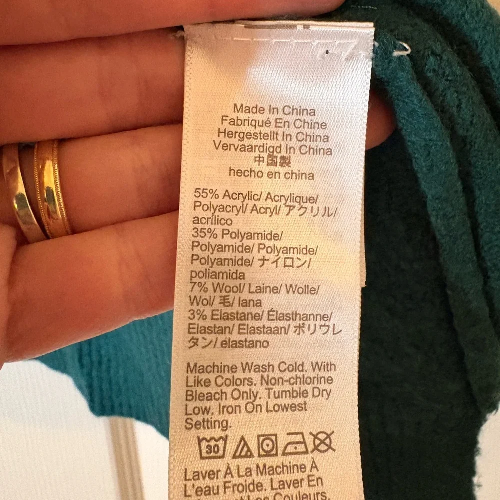 J. Crew Forest Green Crew Neck Sweater